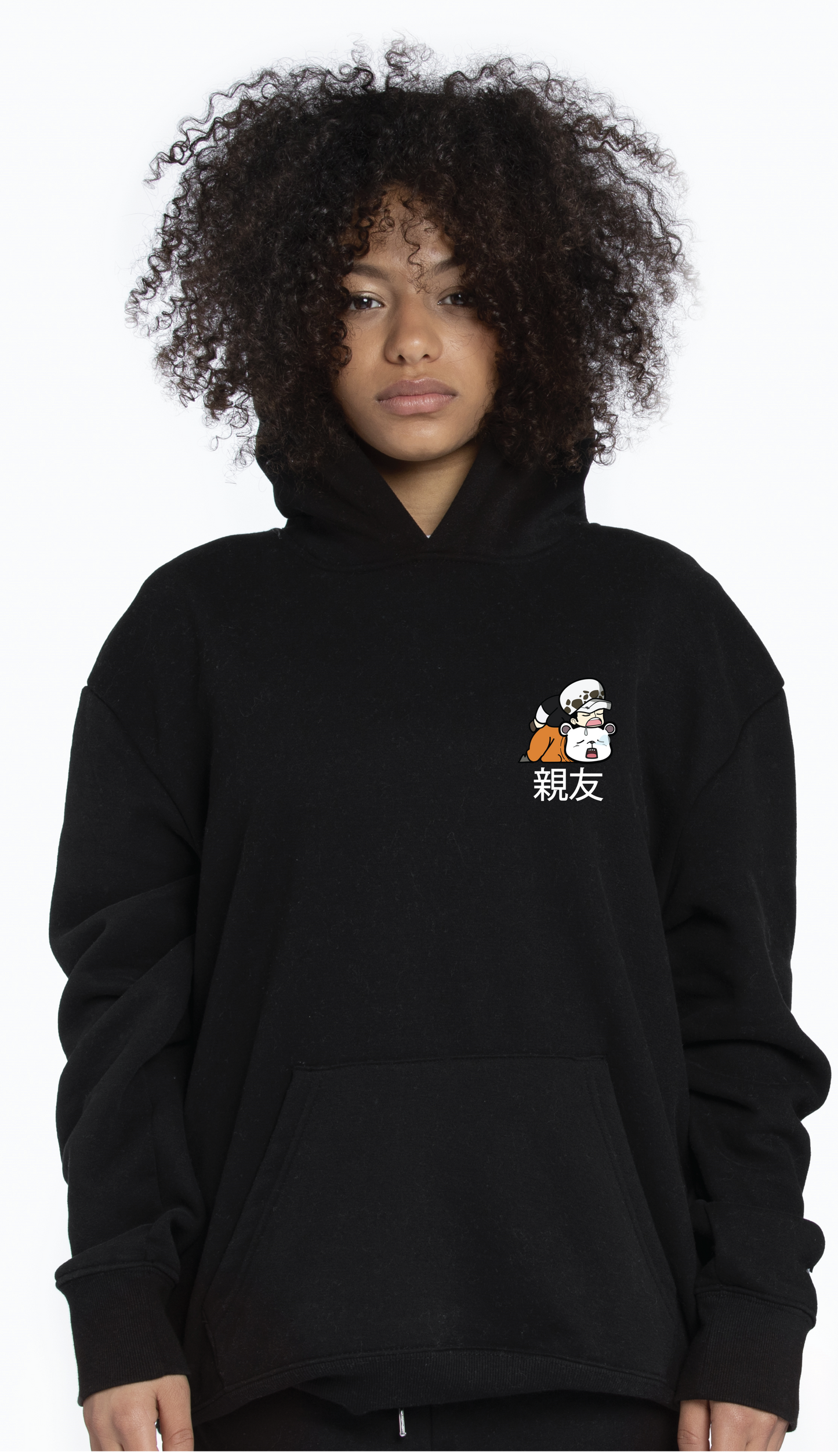 Bepo/Law One Piece Chibi Character Design Hoodie Front