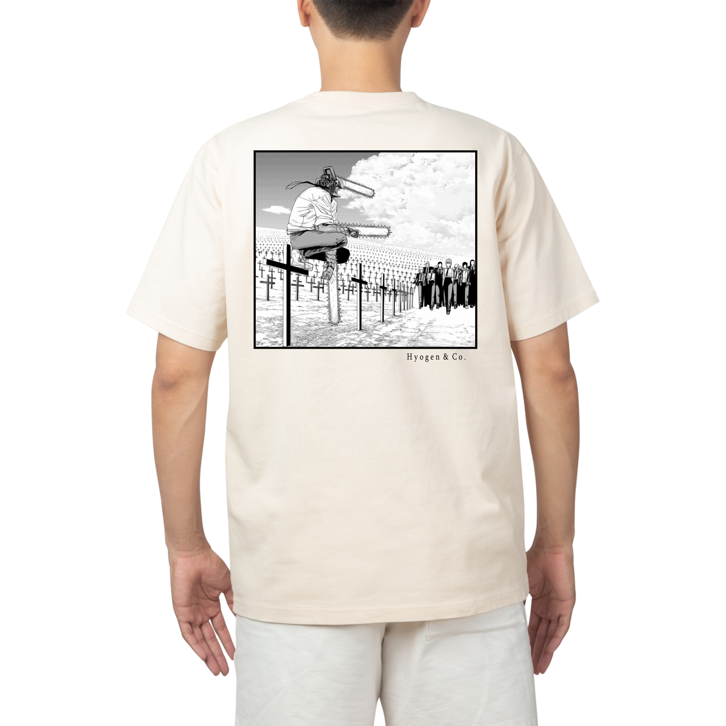 Pochita Swoosh Character Design Tee Back