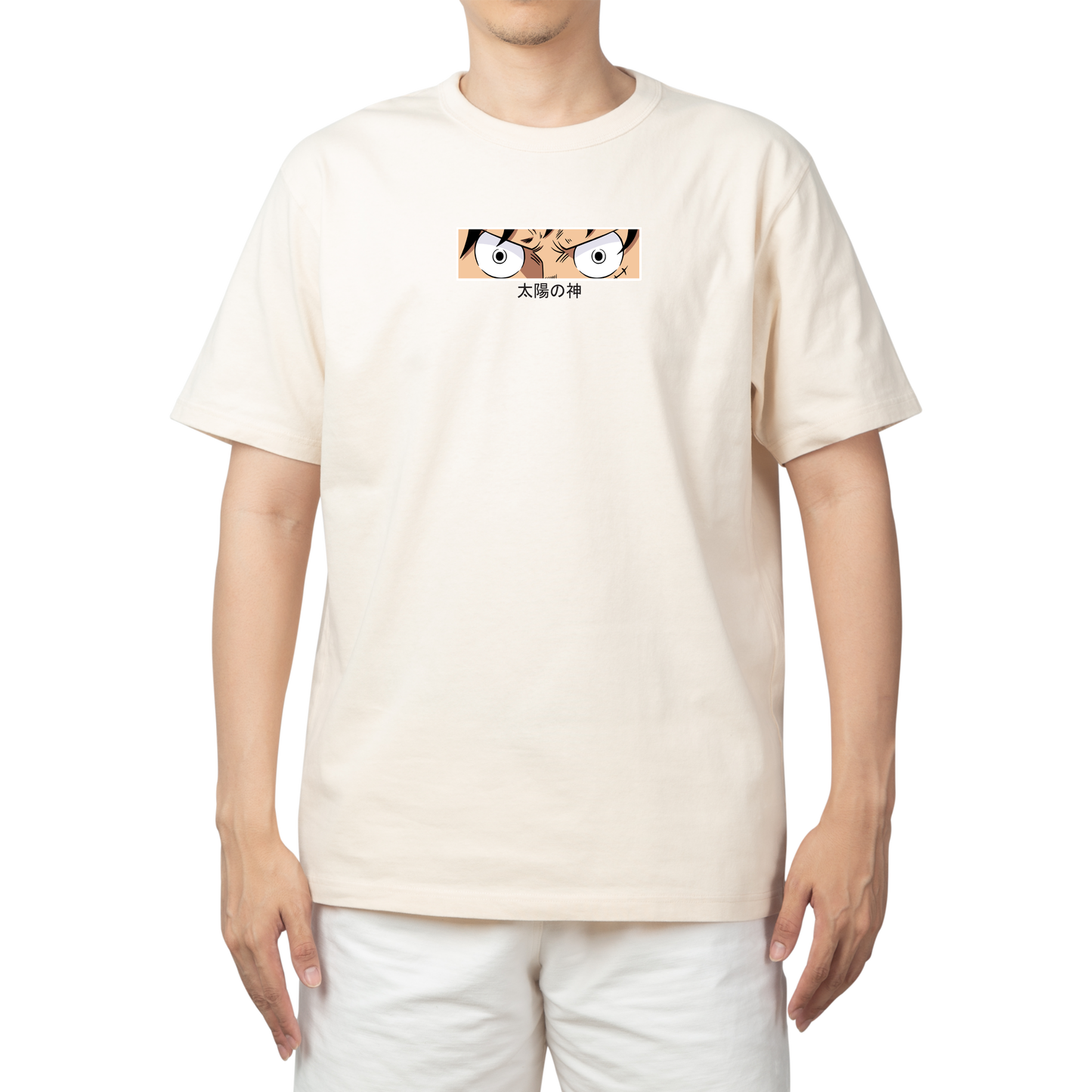 Luffy One Piece Gaze Character Design Tee Front